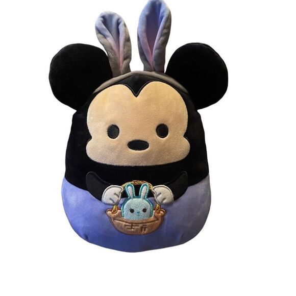 Squishmallows Kellytoy Disney Kids Multicolor Mickey Mouse Easter Stuffed Animal - Picture 8 of 11